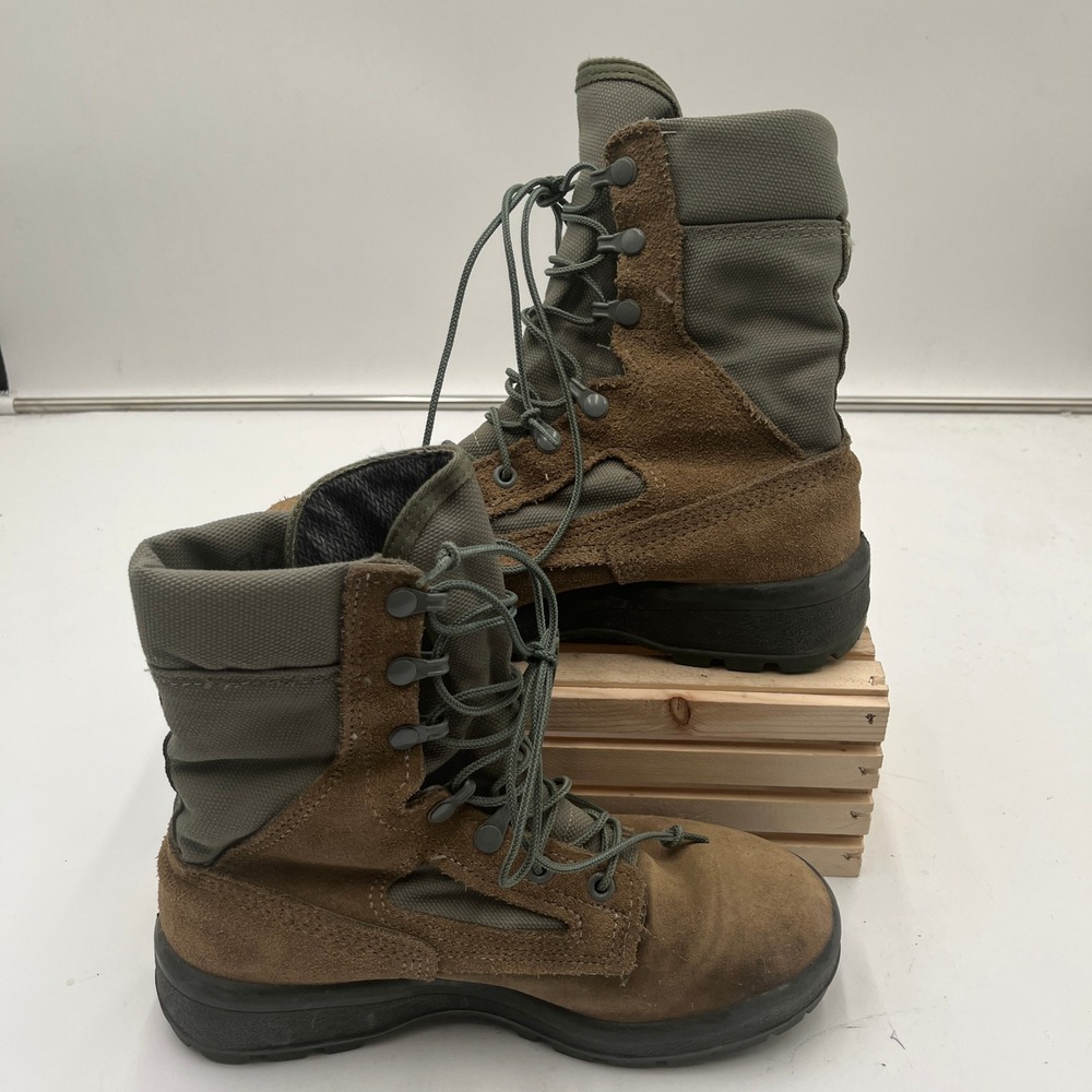 Belleville Combat Boots Gore-Tex Safe-to-Fly Sage Green Women Size 7 Wide